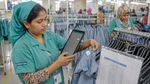 Bangladesh apparel factory with clean industrial environment