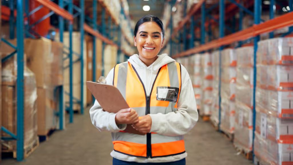 Warehouse professional supporting supplier and product data operations